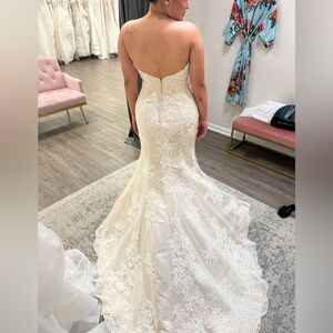 Maggie Sottero Strapless Mermaid Wedding gown